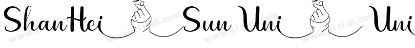 ShanHeiSun Uni UniGB字体转换